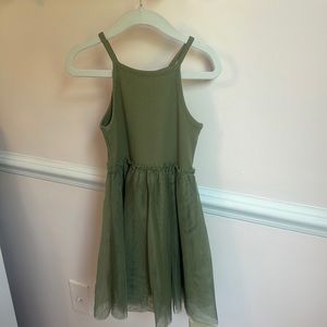 Green girls dress